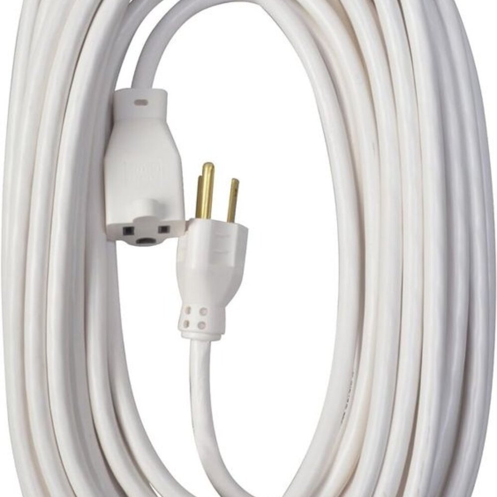NEW Extension cord White Patio 40-Foot; 3-Pronged; 16 Gauge Extension Cord; 13 A - Picture 2 of 6
